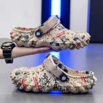 Meeste stiilsete t&auml;htedega prinditud v&auml;listingimustes kinkitud sandaalid erinevate v&auml;rvidega, vabaaja jalan&otilde;ud 41 khaki