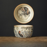 150 ml Ru Kiln Dragon Master Cup leibkonna teetass K&auml;sitsi valmistatud teekauss l&otilde;hnav tass Teaset tarvikud kaunistused <200ml