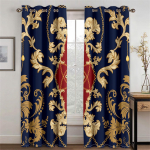 Tasuta kohaletoimetamine Odav Moodne Luksusbr&auml;nd Must Valge Mood 2-osaline Varjutav aknakardin elutoa magamistoa sisekujunduse jaoks 100W130H(CM)40x51in&Grommet Top