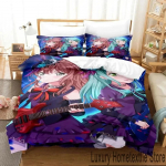 3D Prindiga BanG Dream Anime T&uuml;drukute B&auml;ndi Pidutsemine Voodipesukomplekt Poisid T&uuml;drukud &Uuml;heinimesevoodi Kuninganna Kuningas Suurus Tekikott Padjap&uuml;&uuml;r Voodi poisid T&auml;iskasvanu EU Single 135x200cm