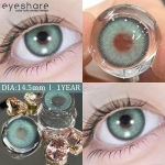 EYESHARE Colored Contact Lenses Light Purple Annual Disposable Lenses Brown Natural Color Contact Lenses Green Fashionable Colored Lenses 1 Pair