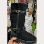 Br&auml;nd Lumesaapad K&otilde;rged Saapad Suede Karusnahk Madalad Puuvillased Kingad Naised Platvorm Karvased 2024 Trend Talv Soojad Pl&uuml;&uuml;sist Botas Mujer Zapatos 35 vaarika