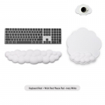 Cloud Wrist Rest Memory Foam Mouse & Keyboard Pad | Libisemiskindel kontori randmetugi Three-piece set