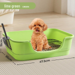 Libisemisvastase astmega automaatne koerapott igas suuruses koertele &ndash; v&auml;ikesed, keskmised, suured iron net with extra large shovel kollane