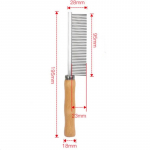 Kassikamm roostevabast terasest kassihari koera juuksehari puidust k&auml;epidemega lemmikloomade karvade eemaldaja kasside kamm Lemmikloomade hooldamine puhastust&ouml;&ouml;riistad tarvikud