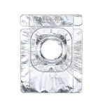 1/2 tk gaasipliidi plekist fooliumikaitse kate Mittenakkuva korduvkasutatav pliidi kaitsev alumiiniumvooder pliidiplaat &Otilde;likindel puhta padja ring