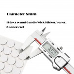 200 tk 10 mm k&uuml;&uuml;nlataht kleebised K&uuml;&uuml;nla valmistamise kleebis kuumakindlus Kahepoolsed kleebised vaha fikseeritud k&uuml;&uuml;nla isetegemiseks