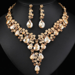 Kristallkaelakee K&otilde;rvar&otilde;ngad Naiste Pulmapidu Ehted Kingitus