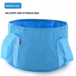 Foldable Water Basin Foot Soak Bucket Foot soak Bag Multifunctional Bucket Foldable portable footbath a must-have for travel
