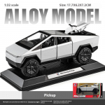 1/32 Tesla Cybertrucki m&auml;nguasjasulamist maastikul survevalatud metallist mudel, heli ja valgus tagasit&otilde;mmatav m&auml;nguasi kingitus s&otilde;pradele Trendivad dekoratiivsed kaunistused h&otilde;be