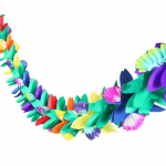 2 tk Troopiline Mitmev&auml;rviline Paberist Lillevanik B&auml;nner Krepp-paberist Lillevanik 3m Pikk Havai Luau Suvine Troopiline S&uuml;nnip&auml;eva Pulmapeo Dekoratsioon mitmev&auml;rviline