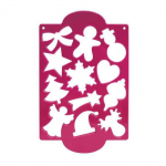 Plaque d&eacute;coupoirs biscuits de No&euml;l