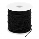 1mm X 100m elastne niit Elastne n&ouml;&ouml;r isetegemise helmestele String K&ouml;is Ehted K&auml;ev&otilde;ru Must K&ouml;ie tegemine