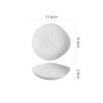 Puhas Valge Laineline Keraamiline Salati Taldrik Restoran Ebakorrap&auml;rane S&uuml;gav Taldrik Paks Supp Taldrik Serveerimisn&otilde;ud Loov Lauan&otilde;u