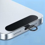 1 tk universaalne metallist mobiiltelefoni kaelapael &uuml;li&otilde;huke roostevabast terasest fikseeritud mobiiltelefoni kaelarihma lisatarvikud 1PCS must