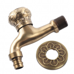 G1/2 antiikne messingist pesu Vannitoa pesumasin Seinale paigaldatav veekraan &uuml;he k&uuml;lmakraaniga