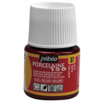 Peinture porcelaine - P&eacute;b&eacute;o - 150 Brillant Rubis N&deg;07 - Flacon 45ml - Couleurs brillantes - Cuisson 150&deg;C