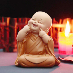 V&auml;ikese munga kujuke Mini mungakuju Armas Buddha munga kuju Armas beebi V&auml;ike mungadekoratsioon Loominguline v&auml;ikese munga ornament