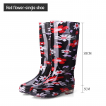 Naiste libisemiskindlad madala kontsaga pikkade s&auml;&auml;rega vihmasaapad - pehmest kummist k&otilde;rge s&auml;&auml;rega veejalatsid k&ouml;&ouml;gikasutuseks 39