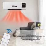 Mini seina jahutus-/soojenduskonditsioneer koos kaugjuhtimispuldi suvejahutiga talvek&uuml;ttekehad, labadeta ventilaator kodu vannitoa jaoks AU
