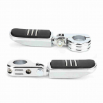 2 tk 32 mm kroomitud mootorratta jalatoed jalatugedega kinnitusega Sobib Honda GoldWing GL1500 GL1800