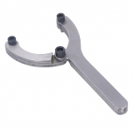 Tihendi mutriv&otilde;ti sulamist terasest peene v&auml;limusega reguleeritav tihvti mutriv&otilde;ti koos eemaldatavate tihvtidega