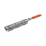 Puidust k&auml;epidemega &otilde;ues kasutatav grillpuur, liha- ja k&ouml;&ouml;giviljagrilli grillv&otilde;rk, piknikugrillimise t&ouml;&ouml;riistad, s&ouml;evorstiriiulid One Size