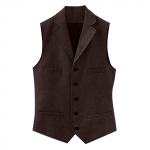 Meeste moe vabaaja &uuml;hev&auml;rviline &uuml;herealine mantlivest, meeste varrukateta topp L