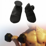 2 Pieces Gym Grips for Weight Lifting Barbell Bar Pads Hand Protection Non Slip Pull up must