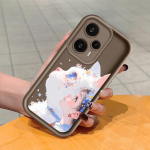 Pehme silikoonist ruudukujulise redeliga printimismustriga telefoni korpus, t&auml;iskaanega kaamera p&otilde;rutuskindel kaitse kummist &uuml;mbris Xiaomi Redmi jaoks Xiaomi Poco X7 Pro tumepunast v&auml;rvi