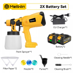 MELLWIN 1000ML Juhtmevaba Elektriline V&auml;rvipihusti Pihustusp&uuml;stol Kaasaskantav V&auml;rvipihusti Auto M&ouml;&ouml;bel Teras Katmine Aerograaf Makita 18V Akule 2 Battery-EU