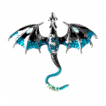 Dragon Pross Naistele Meeste Pross Pins sinine