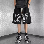 Suvised meeste n&ouml;&ouml;riga l&uuml;hikesed p&uuml;ksid, vabaaja, mitmek&uuml;lgsed, lahtised, trendikad, lihtsa stiiliga, viiepunktilised meeste p&uuml;ksid M must