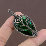 Tree Of Life Chrome Diopside Copper Wire Wrap Jewelry Pendant 2.32 f5d10