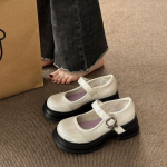 2024. aasta kevadised uued lolita kingad Jaapani Mary Jane kingad naistele vintage t&uuml;drukutele &otilde;pilased JK vormiriietus platvormkingad cosplay k&otilde;rged kontsad 35 beež