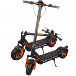 CUNFON RZ1000 T&auml;iskasvanute Linna Kokkupandav Elektriroller 1200W Kahemootoriline 48V18A Aku 10,5-tollised Maastikurehvid M&auml;gi-E-t&otilde;ukeratas oranž/must