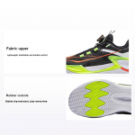 Li Ning Laste Stabiilsed libisemiskindlad kulumiskindlad toetavad madalad korvpallijalan&otilde;ud Laste toss Must YKBU075-7 40
