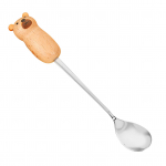 Roostevaba terasest kohvisegamispulk loominguline multifilmilik armas laste j&auml;&auml;tise magustoidu segamispulk kohv