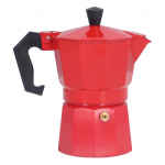 150ML 3 tassi Alumiiniumist kohvikann Perkolaator Itaalia Kohvipress Majapidamis Moka Kohvi Tee valmistaja Punane L(for 6.5-9kg) must