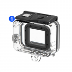 60M veekindel korpus GoPro Hero 7 6 5 Black jaoks Kaitsev Sukeldumise Veealune Korpus Kest Kate Punane Lilla V&auml;rvifilter