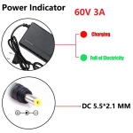 12V 24V 36V 48V 60V 72V Laadija 2A 3A 5A Liitium-ioon Akupaki Laadija 42V 54.6V 5A Intelligentne Kiirlaadimine EU Pistik Jahutusventilaatoriga 60V 67.2V 3A DC