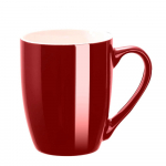 1 pakk Kohvikruus Keraamilised kohvitassid Keraamiline 350ml Suur kohvikruus latte, tee, cappuccino, kakao jaoks - Mikrolaineahjus kasutatav Must Punane tass punane