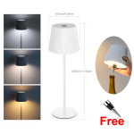 2-in-1 Laualamp Juhtmevaba Veinipudeli Lamp Laadimine Puutekontroll Meeleoluvalgus H&auml;mardamine LED Laualamp Baar Hotell Kohvik &Ouml;&ouml;valgus &Uuml;mbritsev Valgustus Black Shell