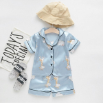 Toddler Kids Baby Boys Girl Cartoon Pajamas Sleepwear T shirt Shorts Clothes Set 100/L