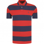 Polo Ralph Lauren Ss24 Punase triibulise hobuse logoga tikitud polos&auml;rk Meeste polos&auml;rgid Tumesinine 710729667-004 S