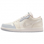 Air Jordan 1 Low Sail Pehmed P&auml;rliseemnetega Naiste Tossud Kreemikas Must Helehall IH7323-100 36.5