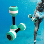 2 Aquatic Dumbbells for Exercise, Lightweight And Easy to Grip, Swimming Pool, Lower Back Blue