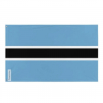 Drapeau - Botswana - 96 x 144 cm - Pol&uuml;ester - Recto/verso - &OElig;illets en fer