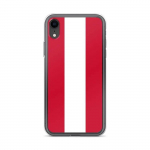 Coque iPhone - Drapeau Autriche - Mod&egrave;le Souple - Plastikust l&auml;bipaistev - &Uuml;hilduv iPhone XR