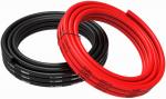 8 AWG Silikoonjuhe &ndash; 2,5 m Punane + 2,5 m Must | Paindlik, K&otilde;rgetemperatuurikindel | Ideaalne elektroonikaprojektide, Ankeway pistikute jaoks punane/must